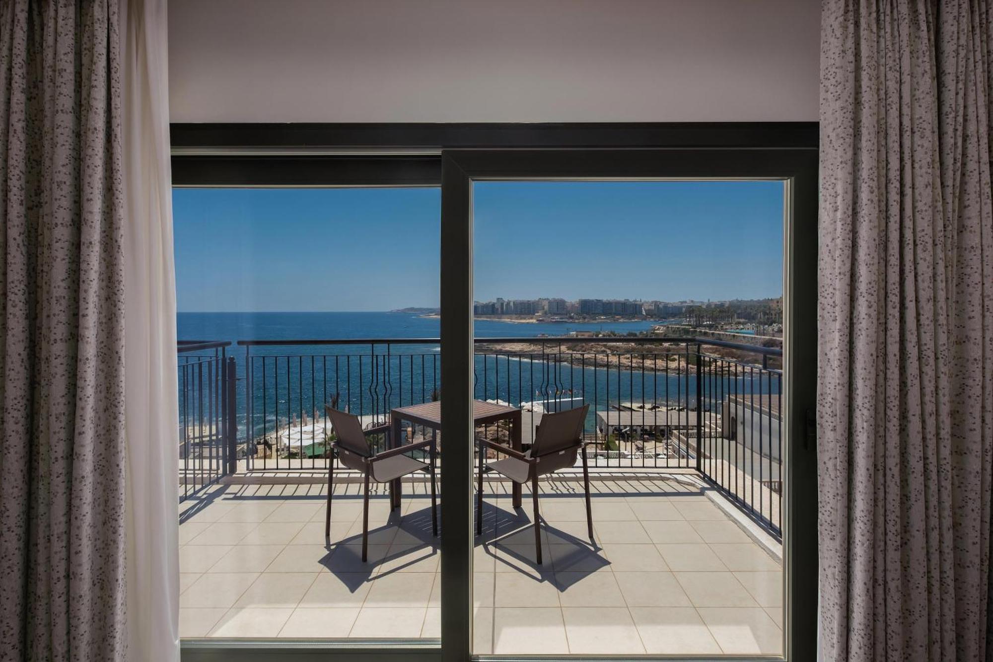The Westin Dragonara Resort, Malta Saint Julian's Exterior photo View from the balcony of a typical apartment